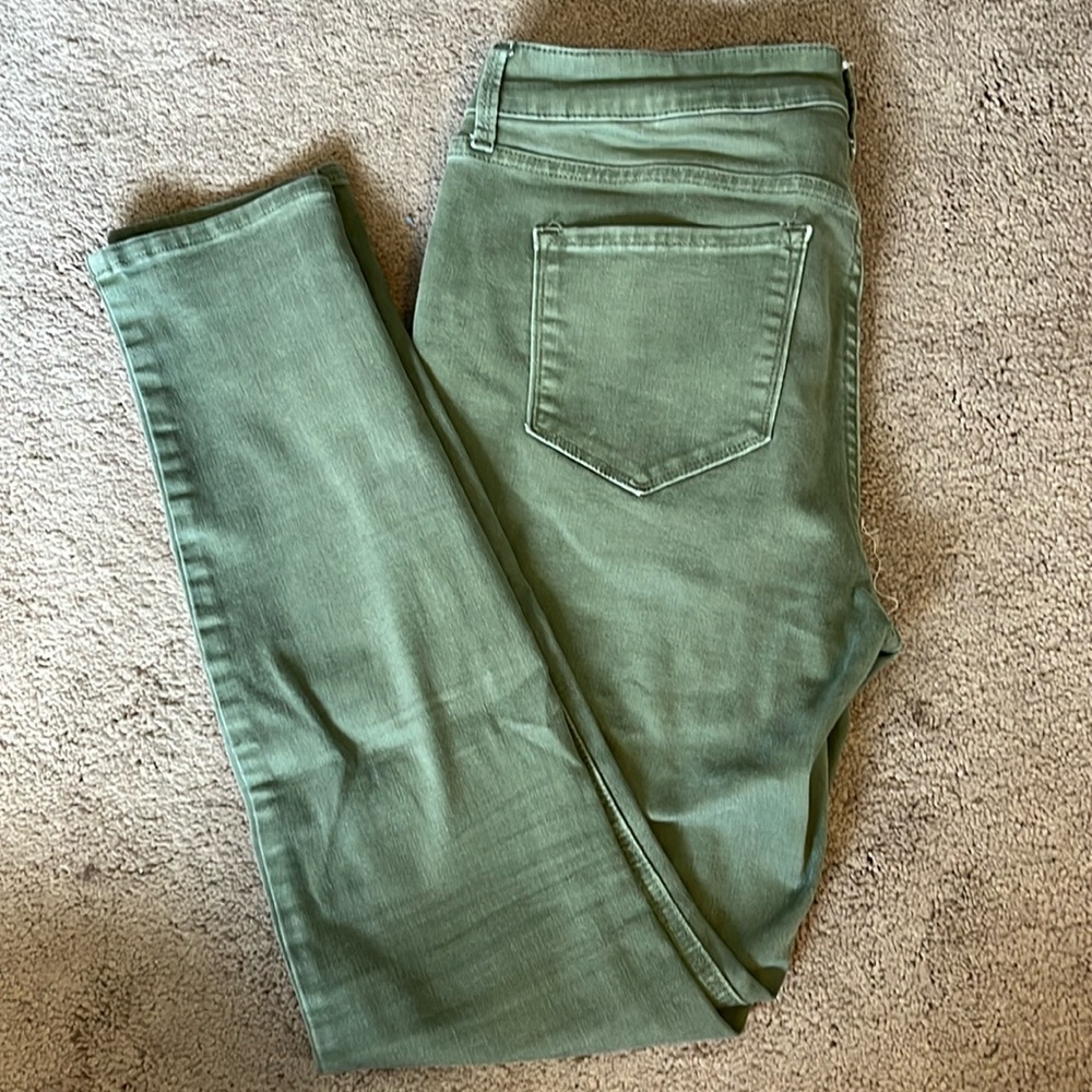 Old Navy Green Rockstar Jeans